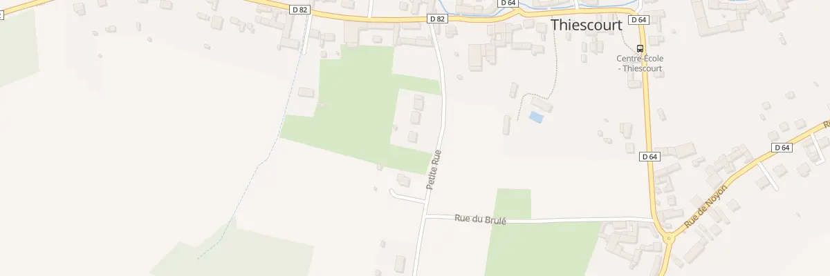Plan du 62 Ptr Petite Rue à Thiescourt