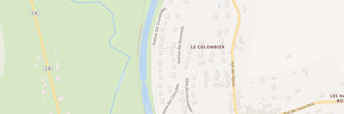Plan du 14 Av des Bouvreuils à Rogny-les-Sept-Écluses