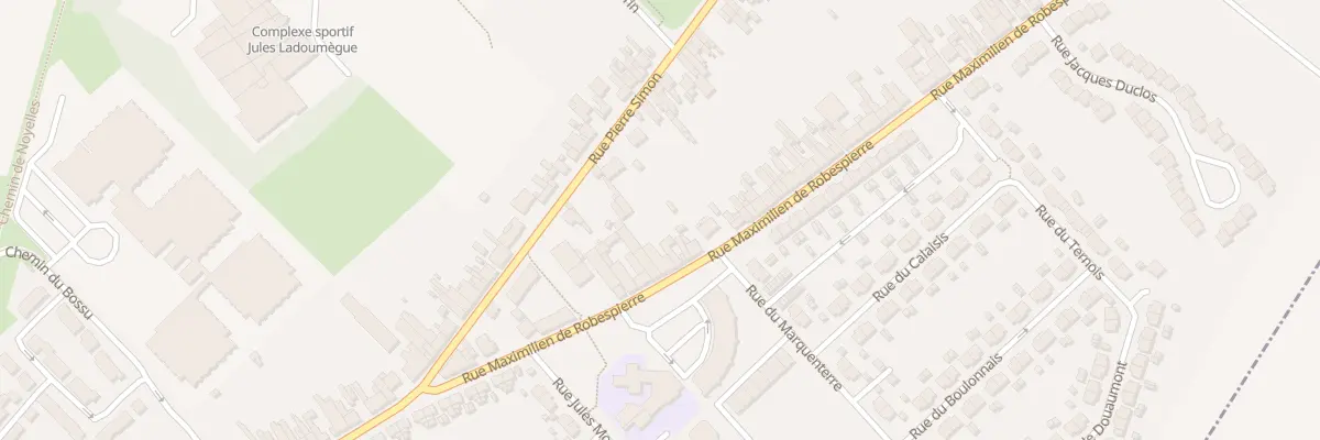 Plan du 25 Rue Robespierre à Méricourt