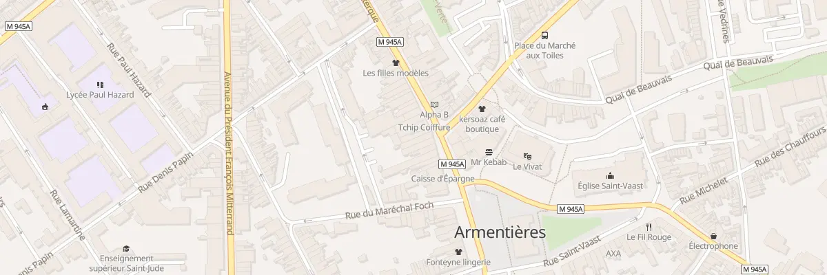 Plan du 21 Rue de Dunkerque à Armentières