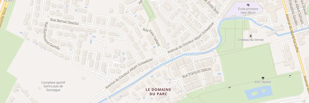 Plan du 70 Av Doc Schweitzer à Perpignan