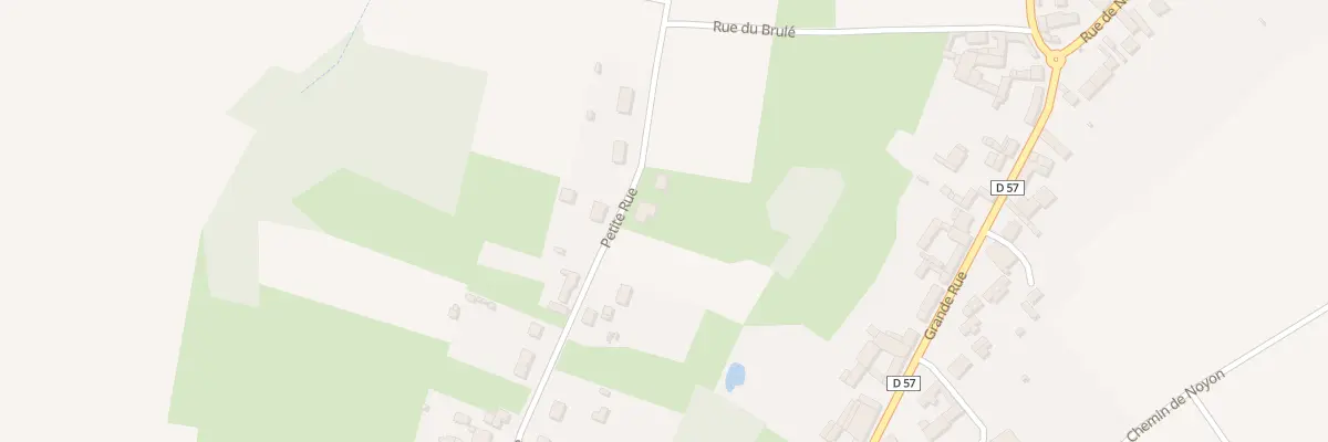 Plan du 83 Ptr Petite Rue à Thiescourt