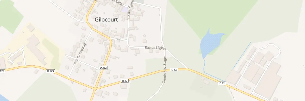 Plan du 123 Rue de l’Eglise à Gilocourt
