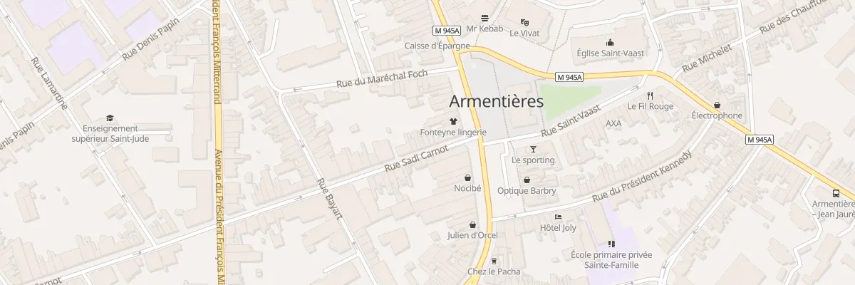 Plan du 4 Rue Sadi Carnot à Armentières