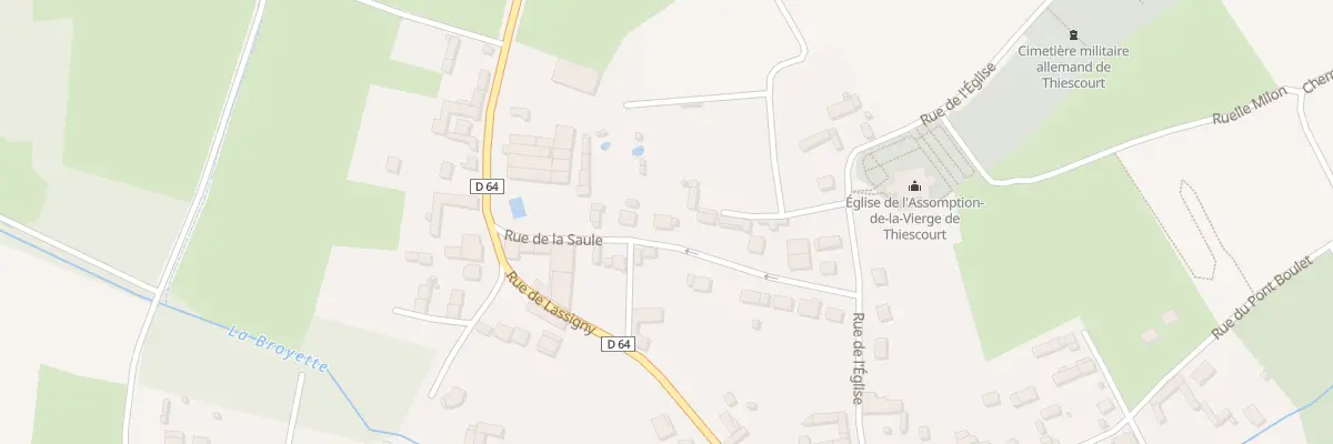 Plan du 26 Rue de la Saule à Thiescourt
