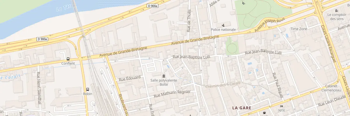 Plan du 71 Rue Jean-Baptiste Lulli à Perpignan