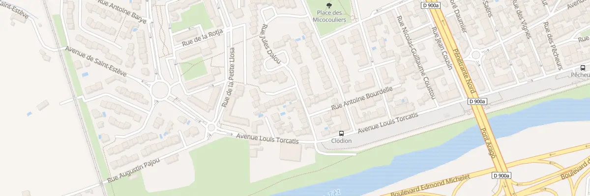 Plan du 1 Rue Emmanuel Fremiet à Perpignan