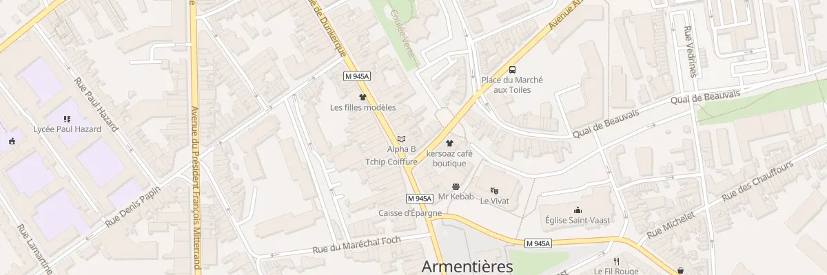 Plan du 12 Rue de Dunkerque à Armentières