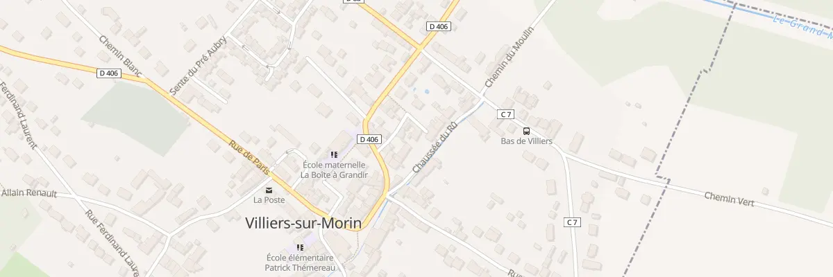 Plan du 7 Vc du Rû à Villiers-sur-Morin
