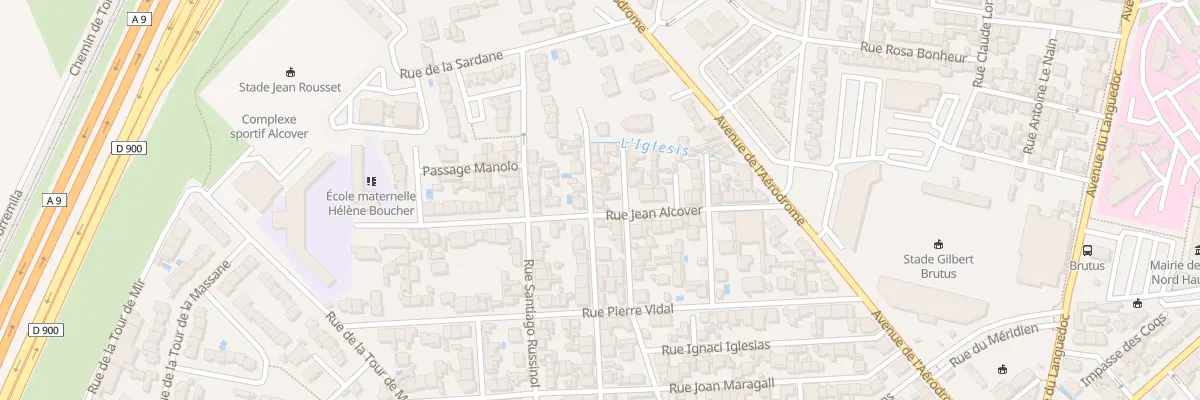 Plan du 26 Rue Jean Alcover à Perpignan