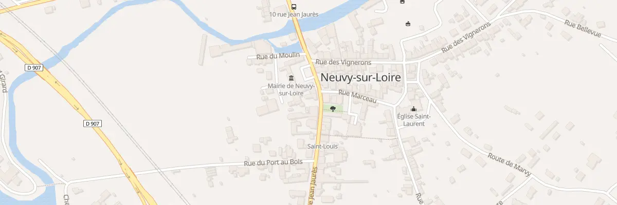 Plan du 18 Rue Jean Jaurès à Neuvy-sur-Loire