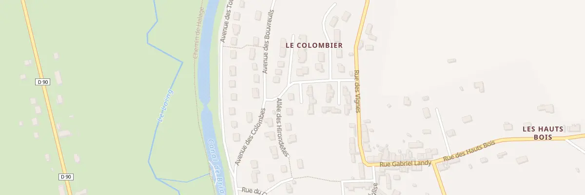 Plan du 9019 Lot Le Colombier à Rogny-les-Sept-Écluses
