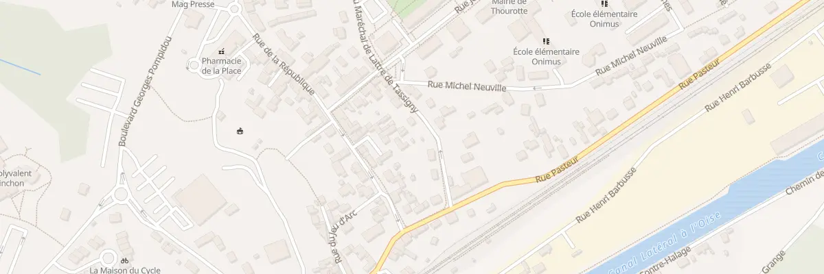 Plan du 38 Rue de la République à Thourotte