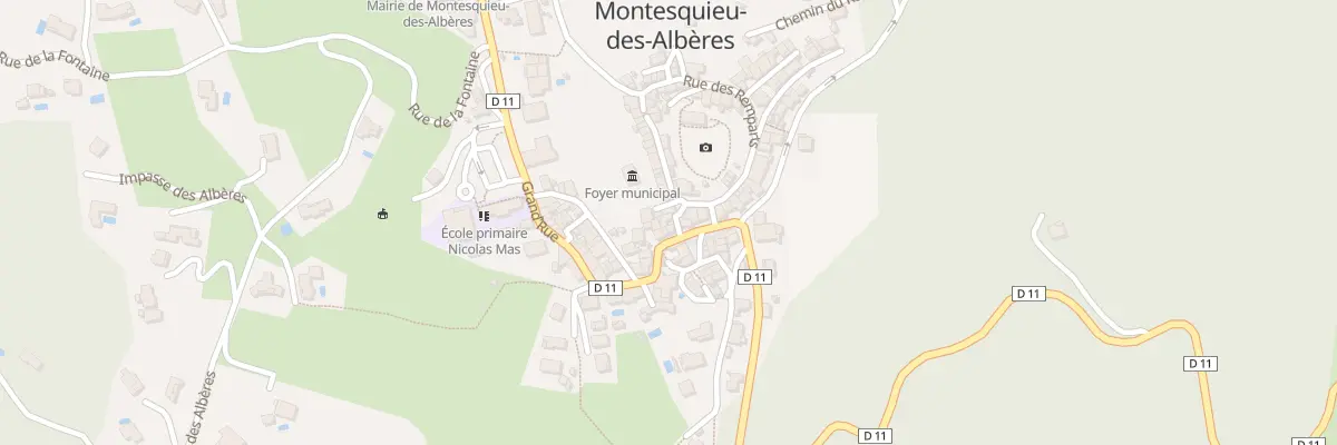 Plan du 3 Tra de la Place à Montesquieu-des-Albères