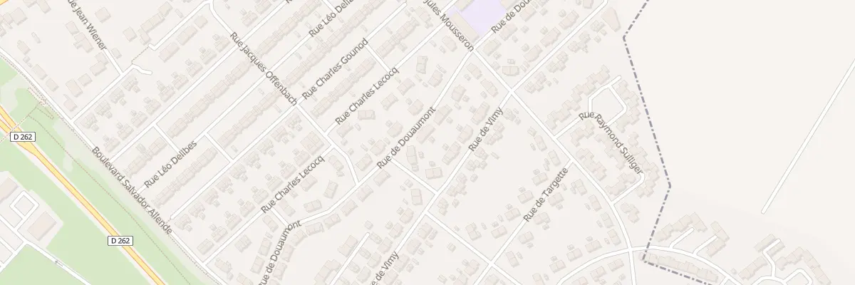 Plan du 41 Rue de Douaumont à Méricourt