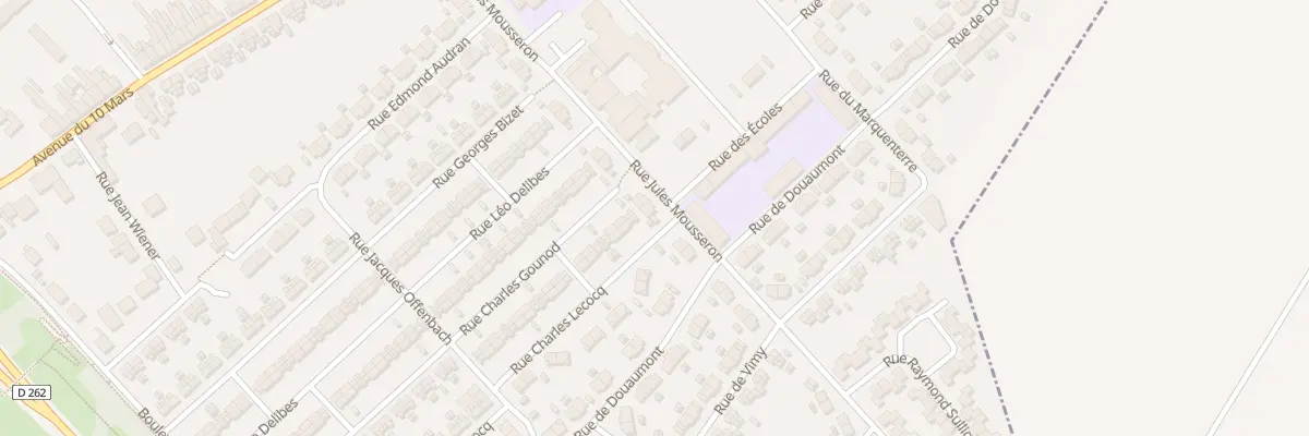 Plan du 27 Rue Jules Mousseron à Méricourt