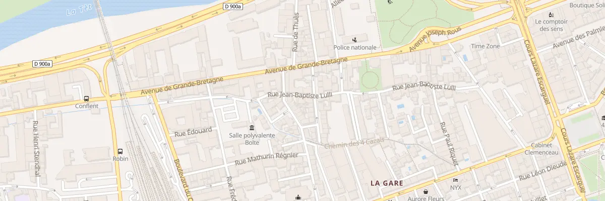 Plan du 61 Rue Jean-Baptiste Lulli à Perpignan