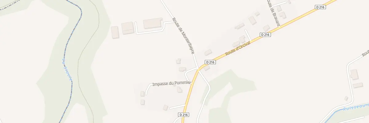 Plan du 5208 Rte de Monteribeyre Pont Eaux à Nébouzat