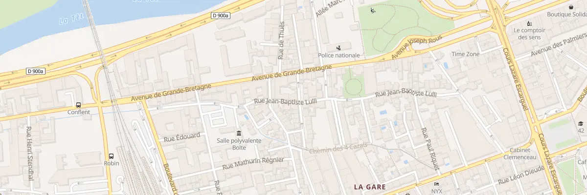 Plan du 6 Rue Léo Delibes à Perpignan