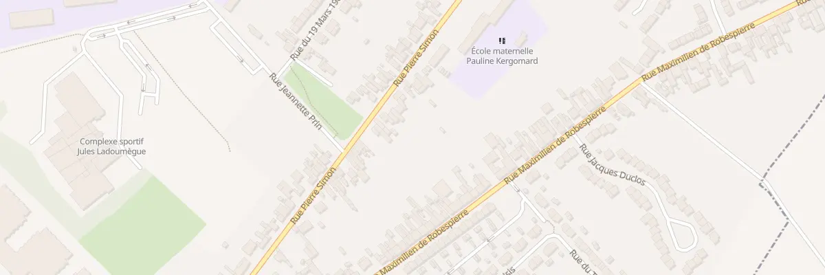 Plan du 50 Rue Pierre Simon à Méricourt