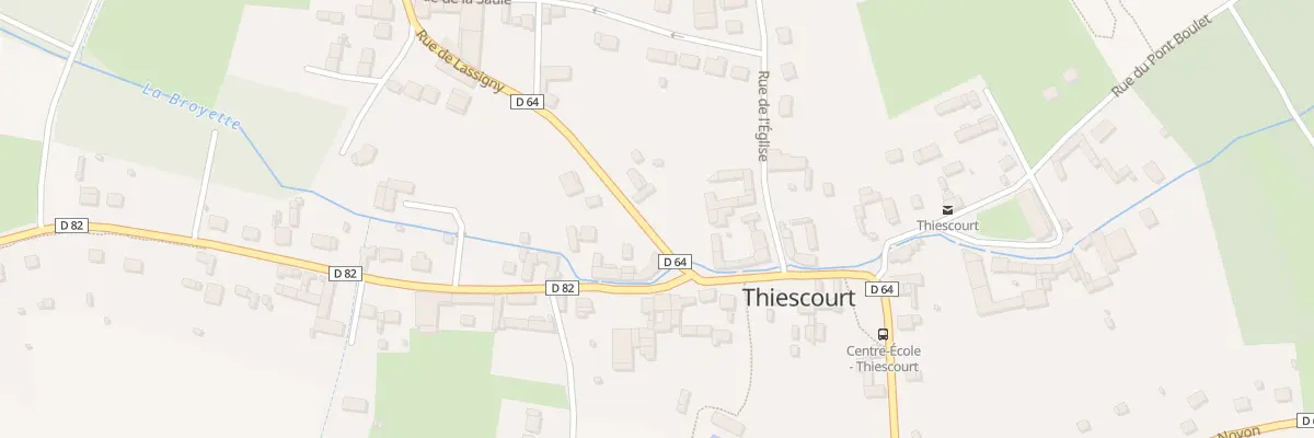 Plan du 12 Rue de Lassigny à Thiescourt