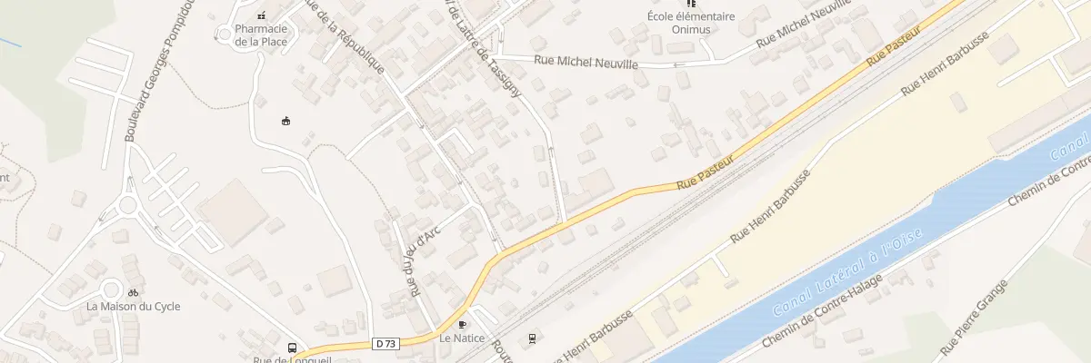 Plan du 25 Rue du Marechal de Lattre à Thourotte
