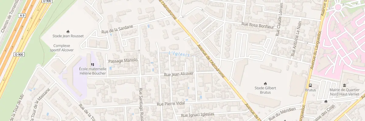 Plan du 5 Rue Jean Alcover à Perpignan