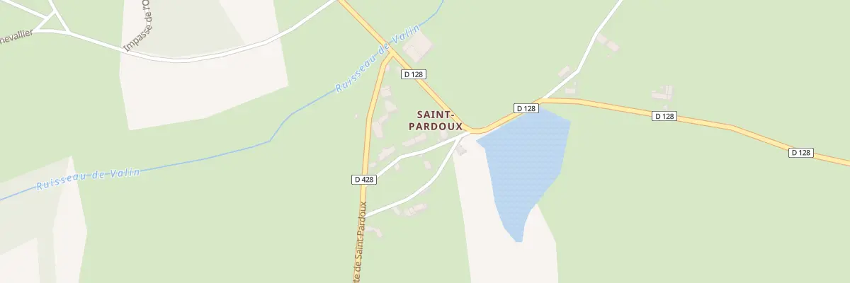 Plan du 93 Rue de Saint Pardoux à Theneuille