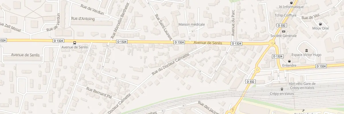 Plan du 2 Rue du Dr Calmette à Crépy-en-Valois