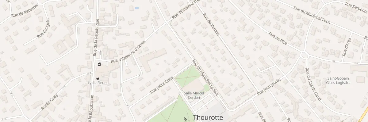 Plan du 1 Rue du Maréchal Leclerc à Thourotte