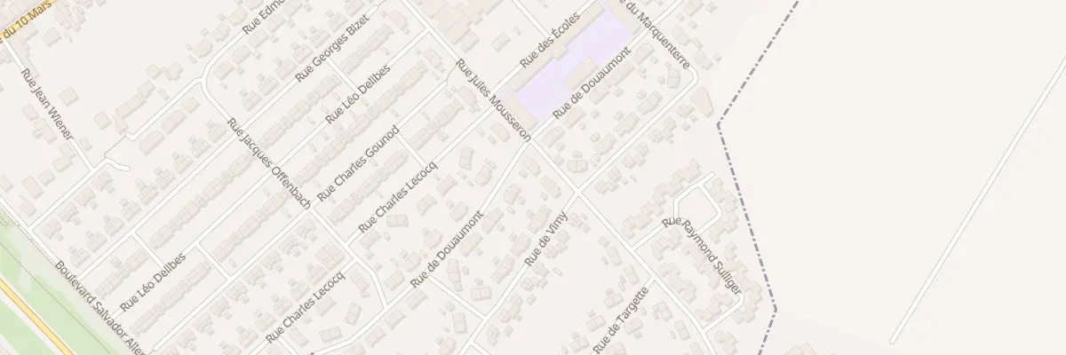 Plan du 35 Rue Jules Mousseron à Méricourt