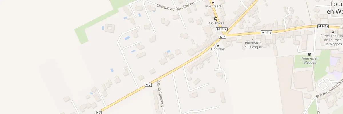 Plan du 727 Rue Faidherbe à Fournes-en-Weppes