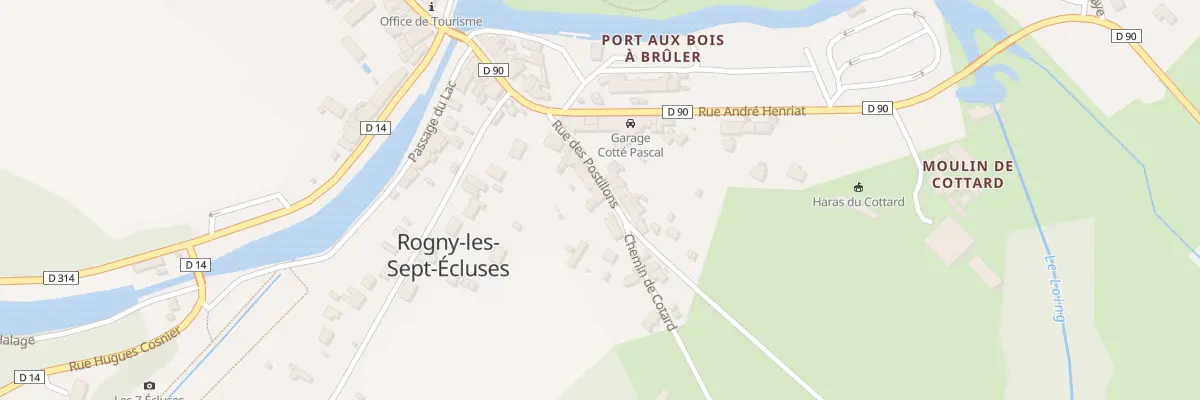 Plan du 10 Rue des Postillons à Rogny-les-Sept-Écluses