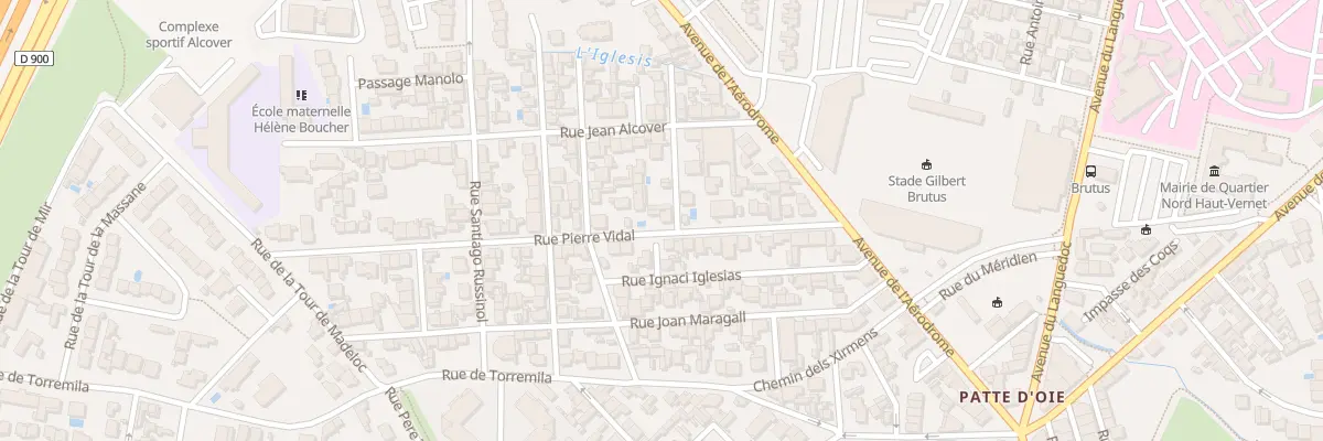 Plan du 24 Rue Pierre Vidal à Perpignan