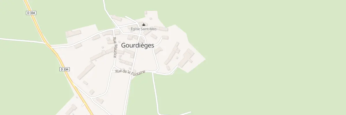 Plan du 11 Rue de la Fontaine à Gourdièges