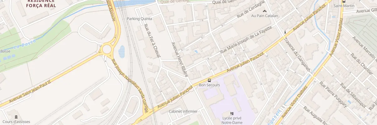 Plan du 22 Rue Lafayette à Perpignan