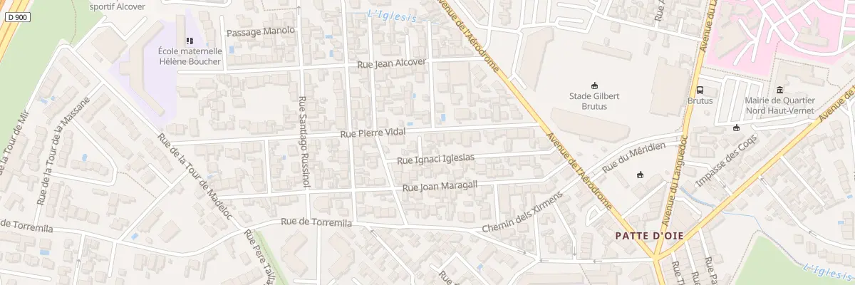 Plan du 27 Rue Pierre Vidal à Perpignan