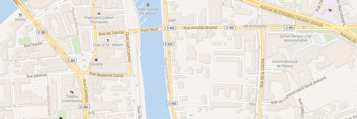 Plan du 23 Quai Jacques Prevert à Meaux