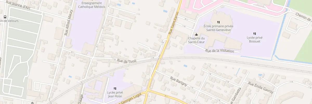 Plan du 55 Rue Saint Faron à Meaux
