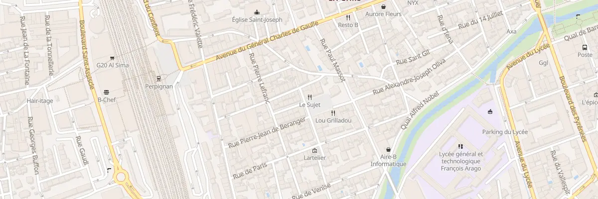 Plan du 11 Rue du Progrès à Perpignan
