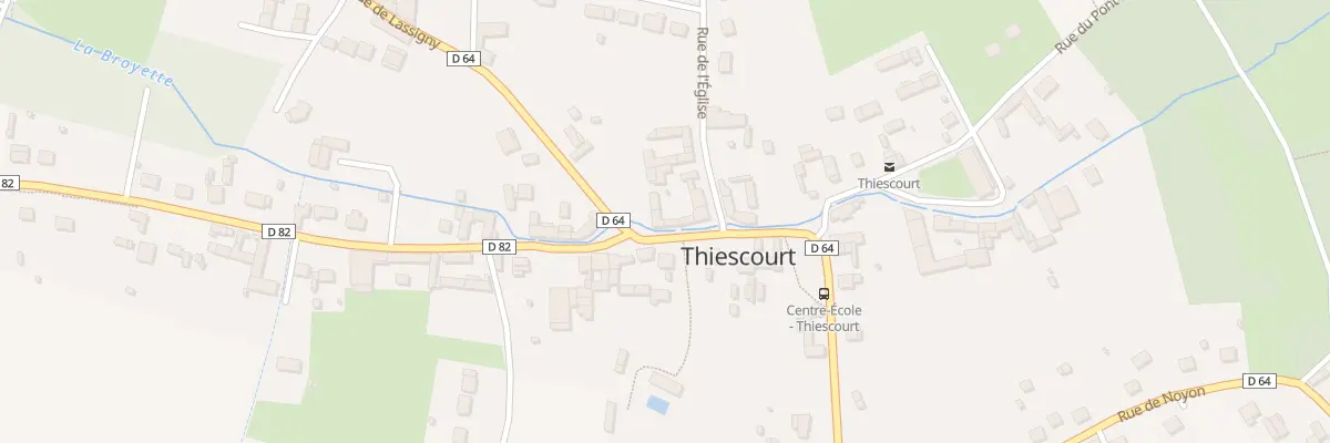 Plan du 22 Rue Neuve à Thiescourt