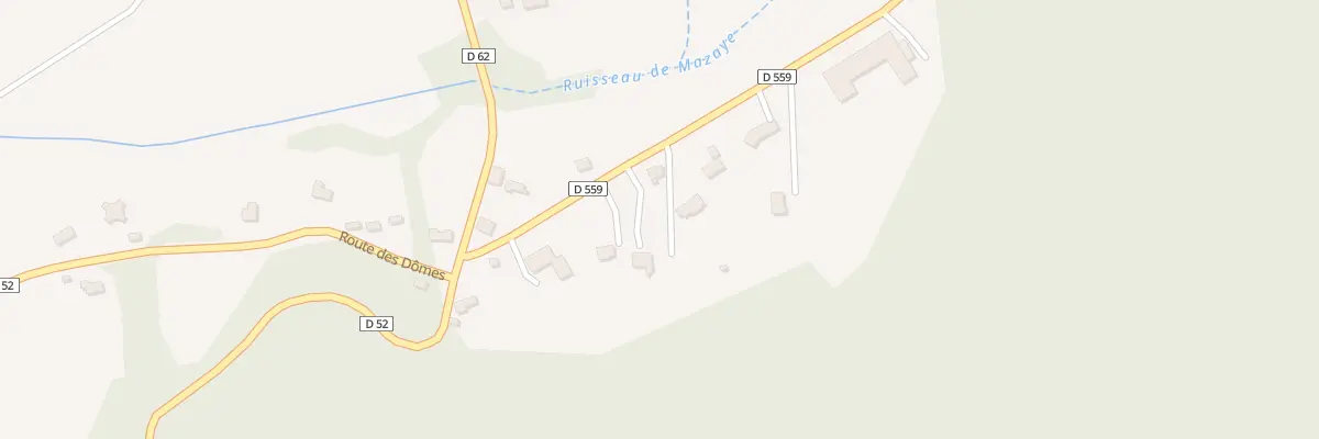 Plan du 28 Rte des Dômes Vge Champille à Mazaye