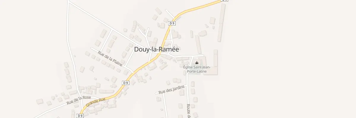 Plan du 6 Rue de l’Église à Douy-la-Ramée