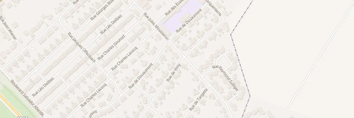 Plan du 39 Rue Jules Mousseron à Méricourt