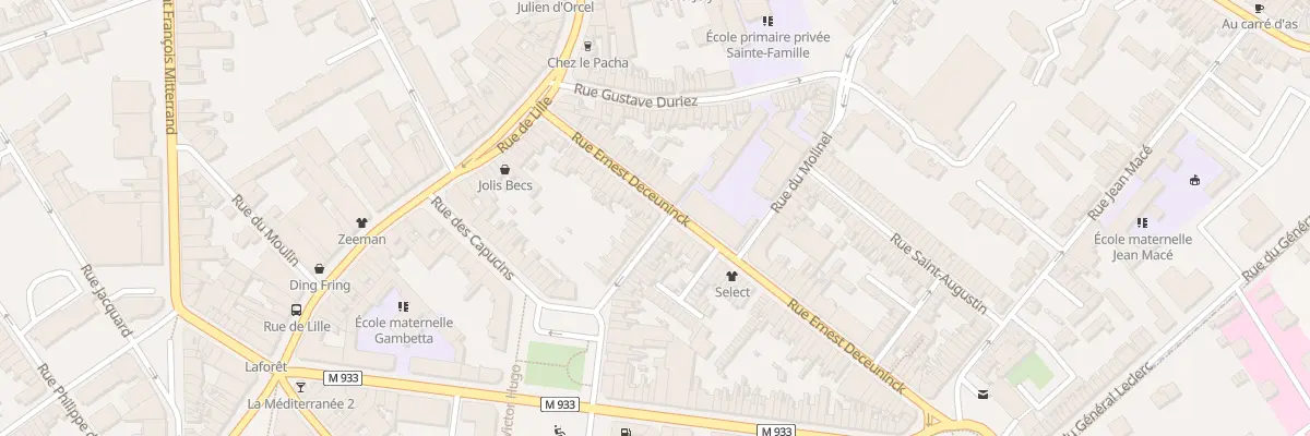 Plan du 21 Rue Saint Honore à Armentières