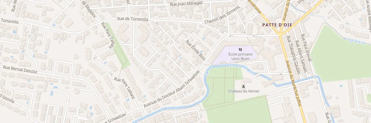 Plan du 7 Rue Pierre Courtais à Perpignan