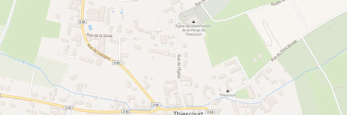 Plan du 23 Rue de la Saule à Thiescourt