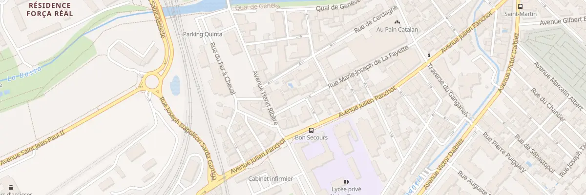 Plan du 18 Rue Marie-Joseph de la Fayette à Perpignan