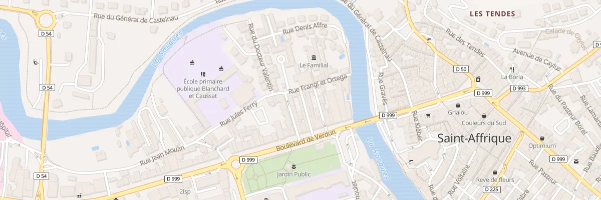 Plan du 9 Rue Paul Bert à Saint-Affrique