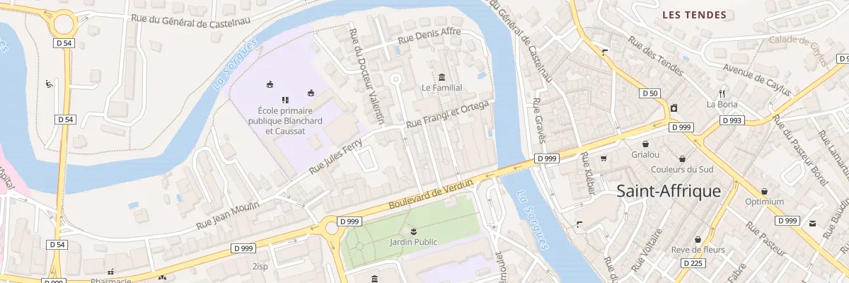 Plan du 7 Rue Paul Bert à Saint-Affrique